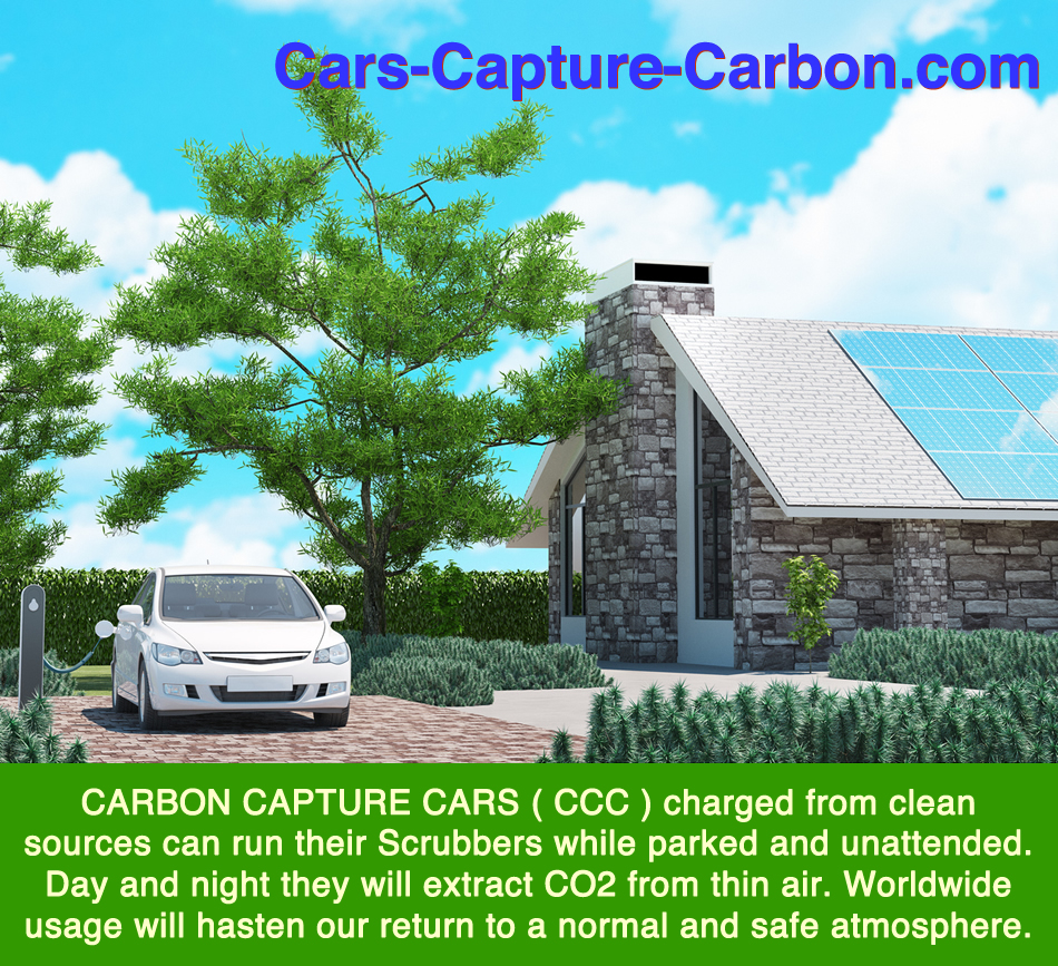 Carbon Capture Car removes Carbon Dioxide even while parked.